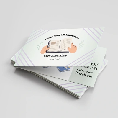 Recycled Folded Business Cards